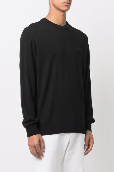 Maglia Nero Uomo Ricamo Logo