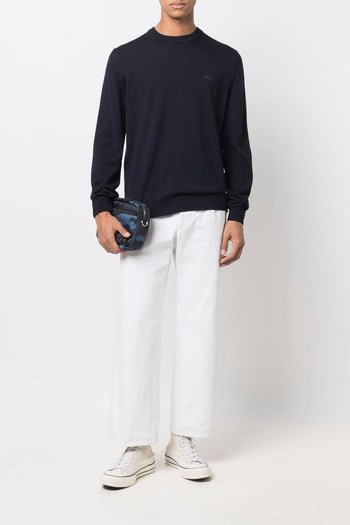 Maglia Blu Uomo con Ricamo - 2