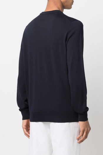 Maglia Blu Uomo con Ricamo - 3