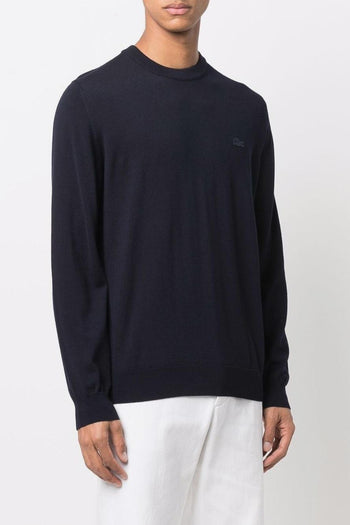 Maglia Blu Uomo con Ricamo - 4