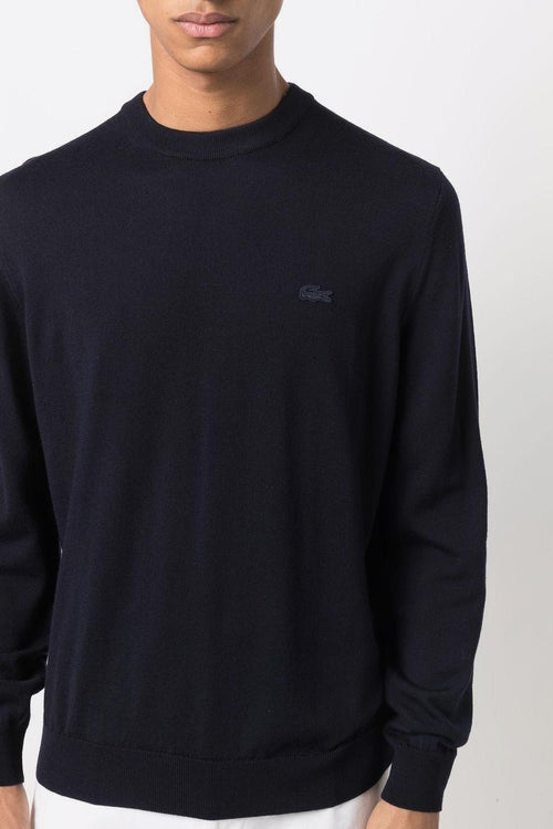 Maglia Blu Uomo con Ricamo