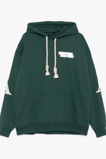 Uomo Felpa Verde Racchette - 5