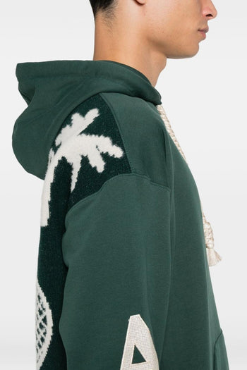 Uomo Felpa Verde Racchette - 4