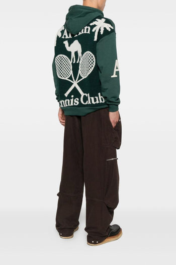 Uomo Felpa Verde Racchette - 2