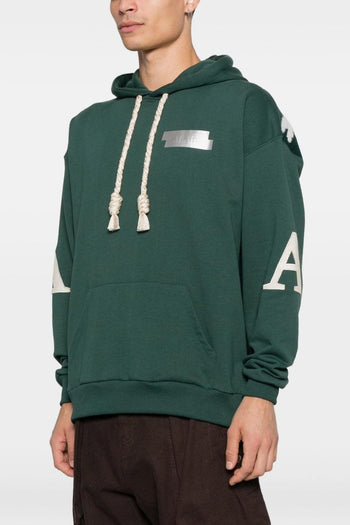 Uomo Felpa Verde Racchette - 3