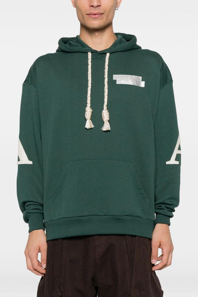 Uomo Felpa Verde Racchette