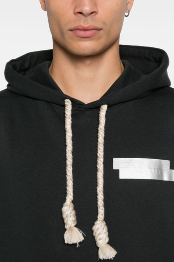 Uomo Felpa Grigio Palma sul Retro - 4