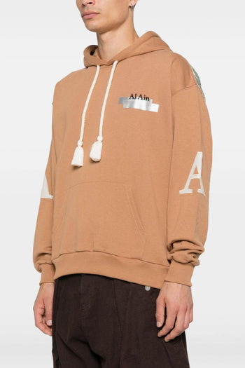 Uomo Felpa Grigio Motivo con Scala - 3