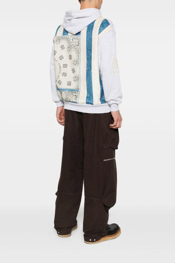 Uomo Felpa Grigio Motivo a Righe - 2