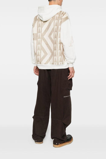 Uomo Felpa Crema Stampa Grafica - 2