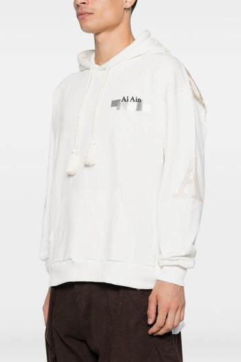 Uomo Felpa Crema Stampa Grafica - 3