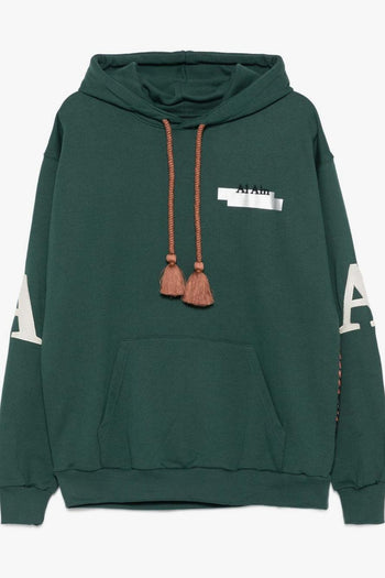 Uomo Felpa Verde Retro a Quadri - 5