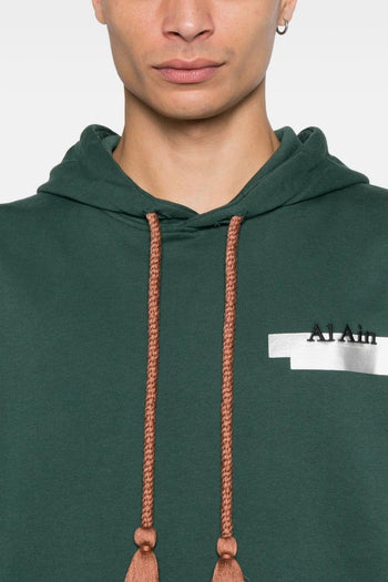 Uomo Felpa Verde Retro a Quadri - 4