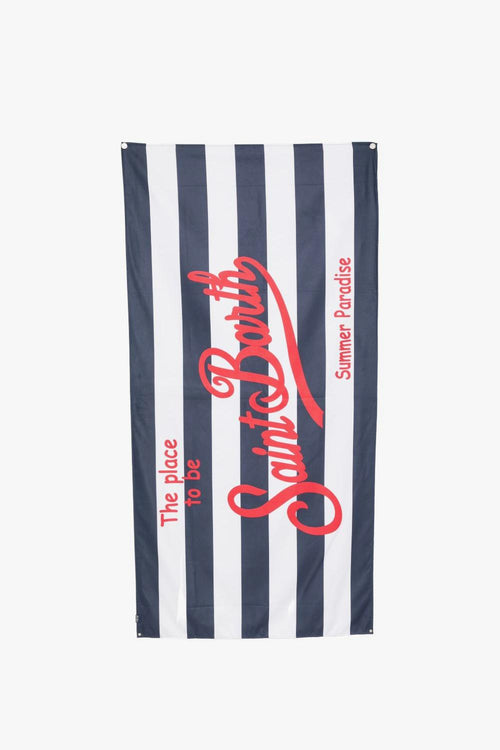 Saint Barth Telo Mare Righe Unisex Blu-Bianco