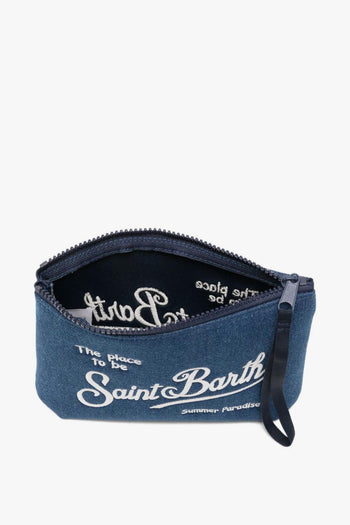 Saint Barth Pochette Aline Denim Uomo Blu - 2