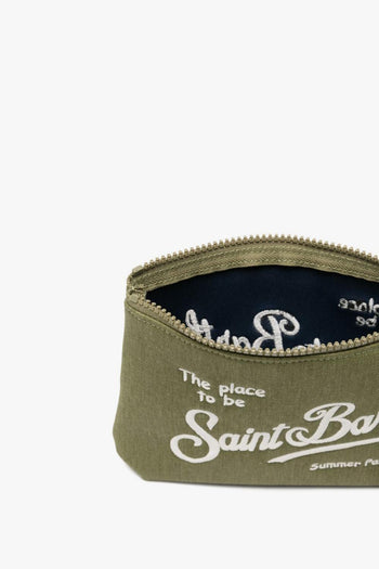Saint Barth Pochette Aline Denim Uomo Verde - 2
