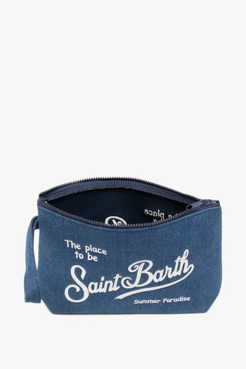 Saint Barth Pochette Aline Denim Uomo Blu - 2