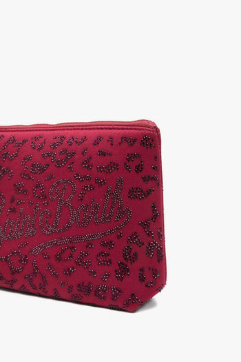 Saint Barth Pochette Aline Strass Donna Rosso - 2