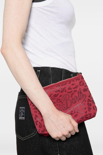 Saint Barth Pochette Aline Strass Donna Rosso - 3