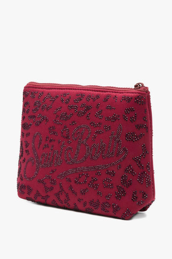 Saint Barth Pochette Aline Strass Donna Rosso - 5