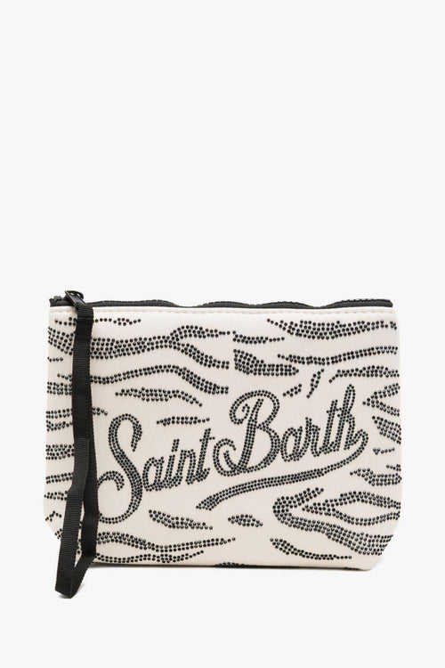 Saint Barth Pochette Aline Strass Donna Bianco