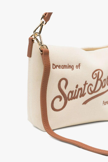 Saint Barth Borsa Aline Canvas Donna Beige - 2