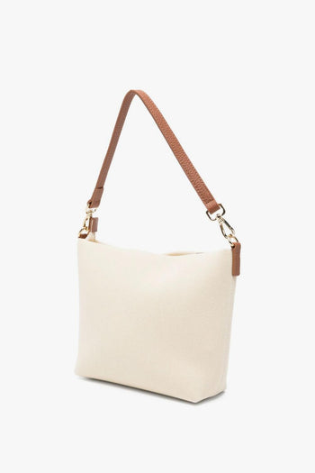 Saint Barth Borsa Aline Canvas Donna Beige - 3
