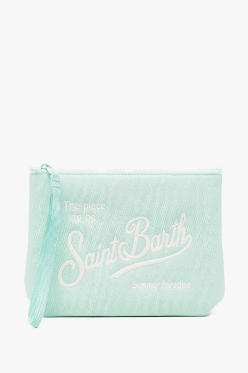 Saint Barth Pochette Aline Canvas Uomo Verde