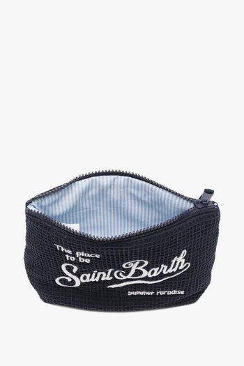 Saint Barth Pochette Aline Waffle Unisex Blu - 3