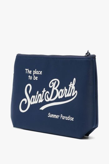 Saint Barth Pochette Aline Nylon Unisex Blu - 3