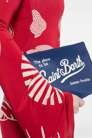 Saint Barth Pochette Aline Nylon Unisex Blu - 4
