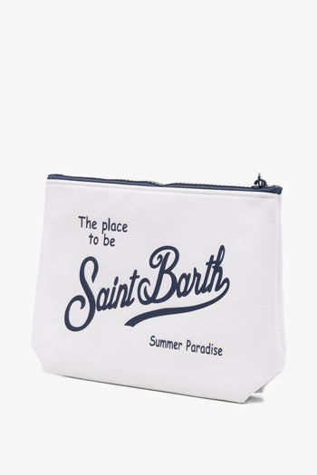 Saint Barth Pochette Aline Nylon Unisex Bianco - 2