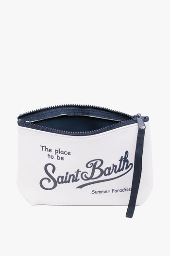 Saint Barth Pochette Aline Nylon Unisex Bianco - 3