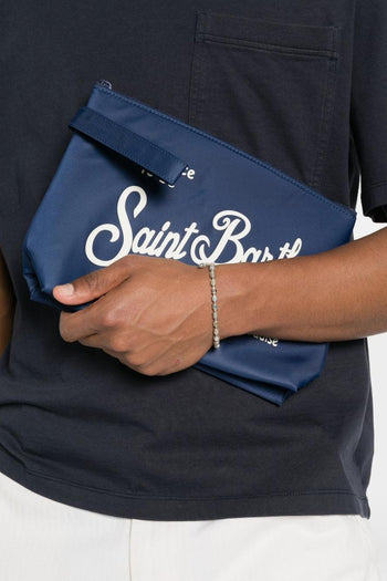 Saint Barth Pochette Aline Nylon Uomo Blu - 3
