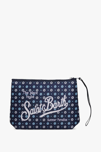 Saint Barth Pochette Fiori Unisex Blu - 2