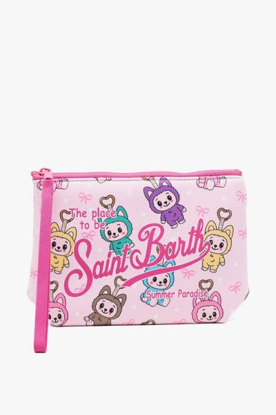 Saint Barth Pochette Aline Cartoon Unisex Rosa