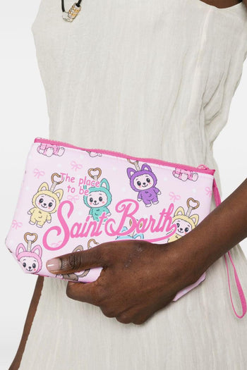 Saint Barth Pochette Aline Cartoon Unisex Rosa - 2
