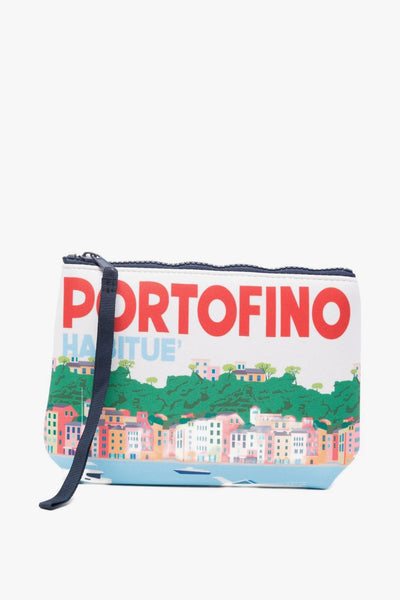 Saint Barth Pochette Aline Portofino Postcard Unisex Bianco