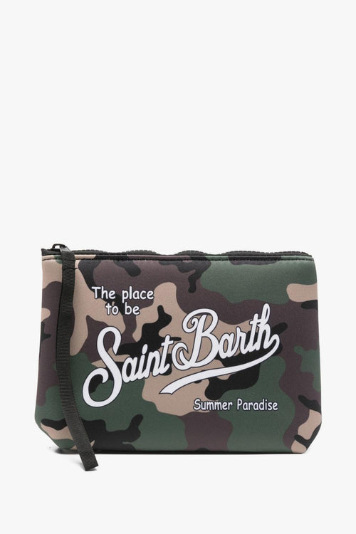 Saint Barth Pochette Aline Camouflage Unisex Verde