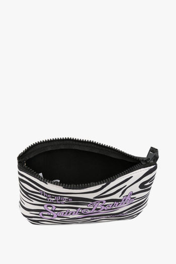 Saint Barth Pochette Aline Zebrata Unisex Bianco-Nero - 4