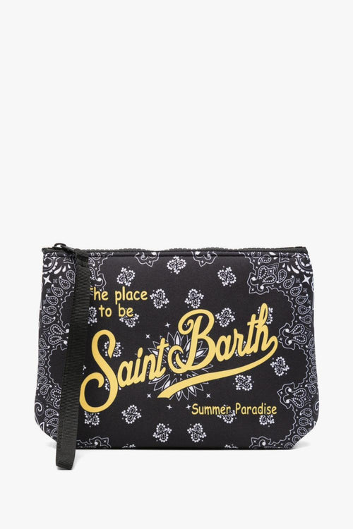 Saint Barth Pochette Aline Bandana Unisex Nero