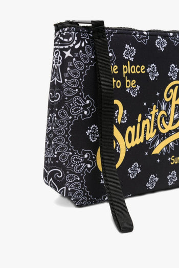 Saint Barth Pochette Aline Bandana Unisex Nero - 2