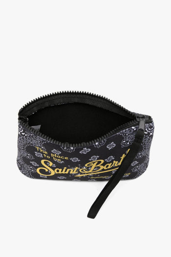 Saint Barth Pochette Aline Bandana Unisex Nero - 3