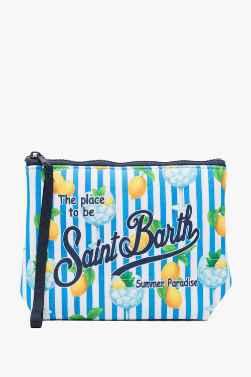 Saint Barth Pochette Aline Gin Tonic Lemon Unisex Celeste