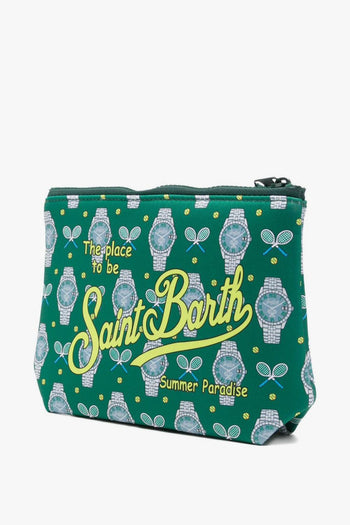 Saint Barth Pochette Aline Tennis Clock Unisex Verde - 2