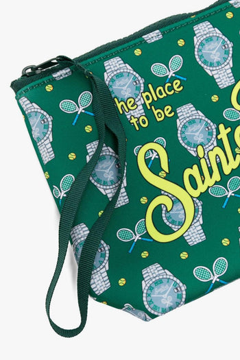 Saint Barth Pochette Aline Tennis Clock Unisex Verde - 3