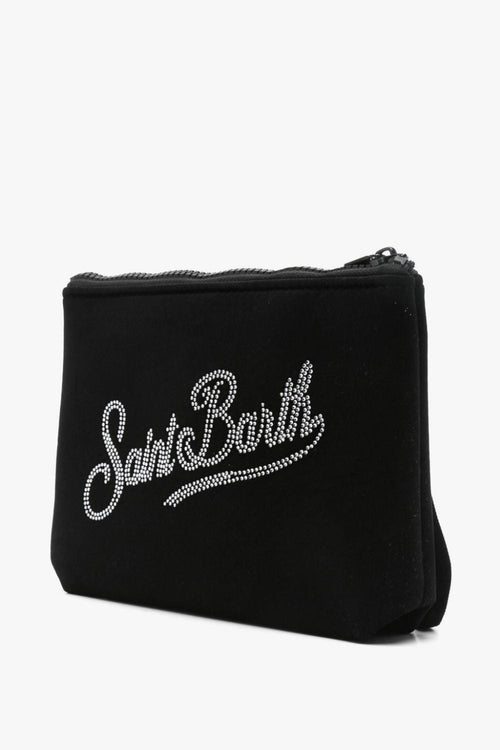 Saint Barth Pochette Nero Donna Aline Velluto - 2