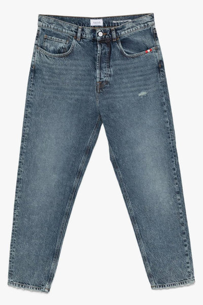 Jeans Blu Uomo Effetto Vissuto