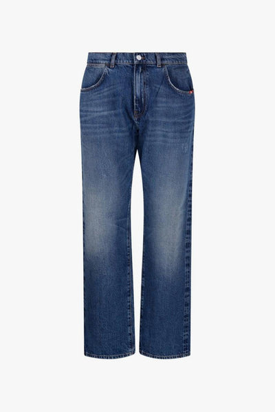 Jeans Blu Uomo Effetto Stonewashed