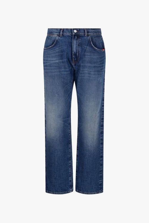 Jeans Blu Uomo Effetto Stonewashed